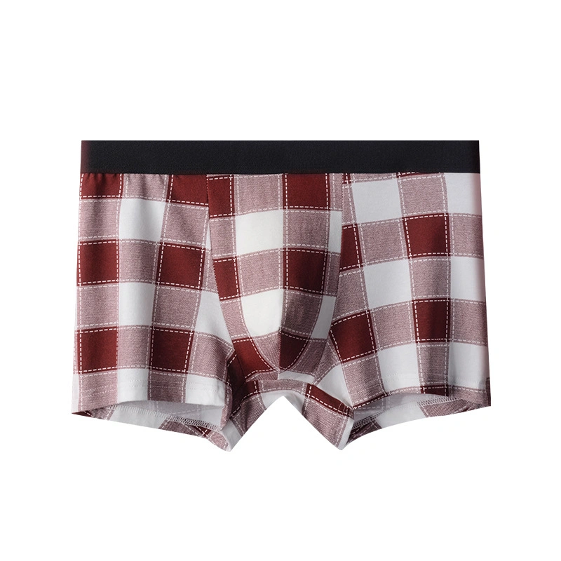 Male Breathable Boxers Solid Boxer Shorts Underpants