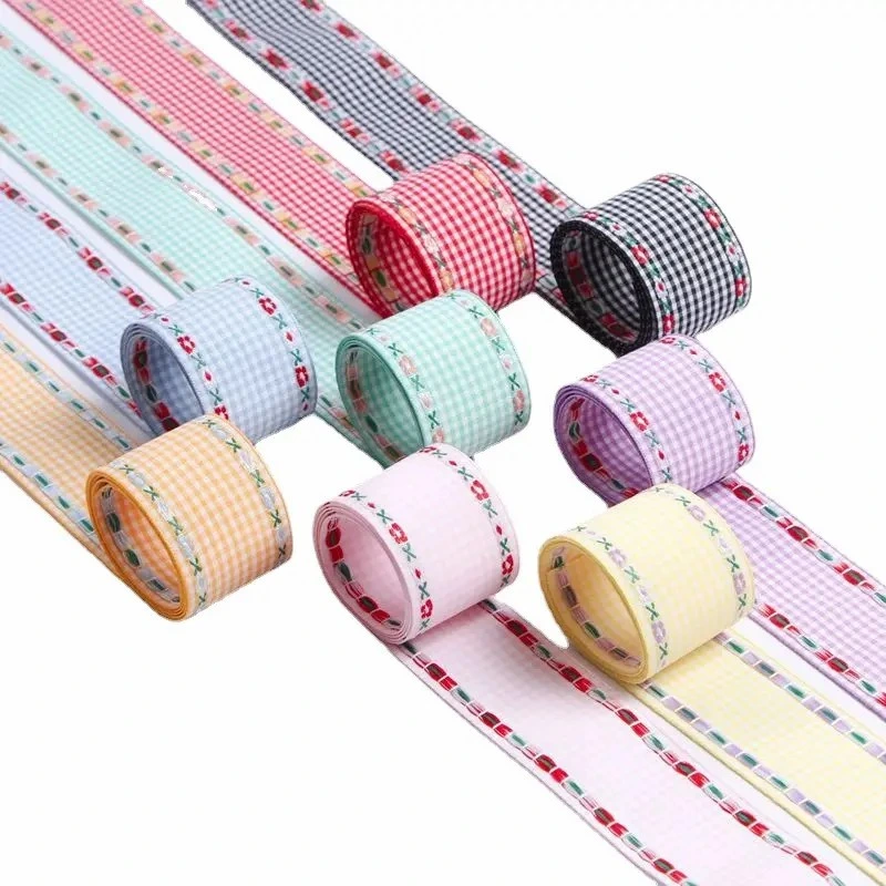 Custom Logo Elastic Webbing Strap Knitted Jacquard Web Pattern Nylon Polyester Spandex Rubber Elastic Band