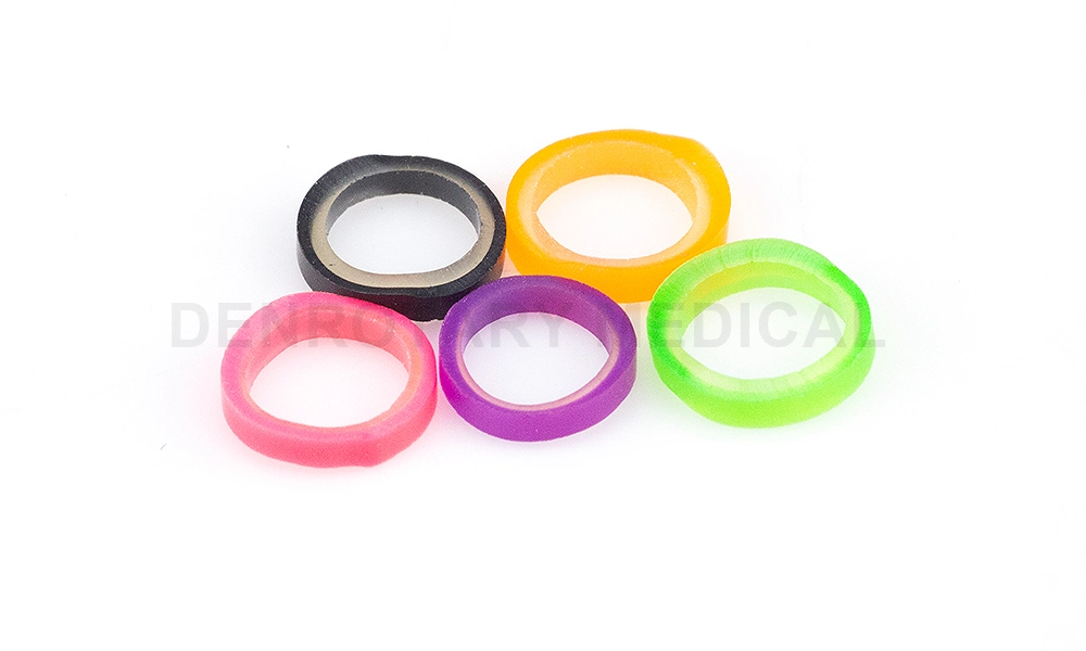 Colored Elastic O-Ring Dental Elastic Rubber Band/Orthodontic Latex Elastics